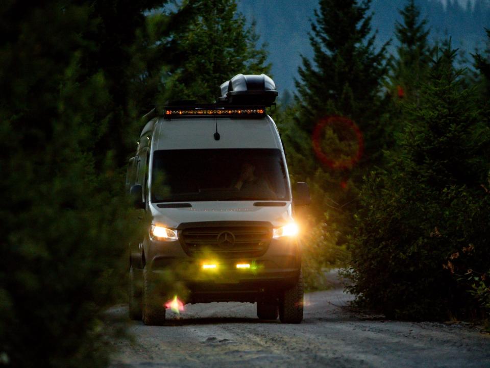 Elevate camper van from Outside Van