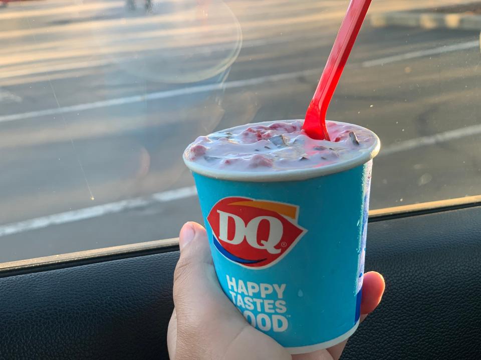 Raspberry Fudge Bliss blizzard