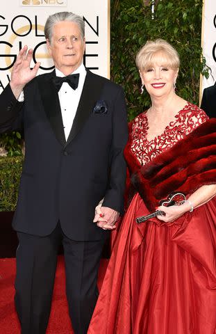 <p>John Shearer/Getty</p> Brian Wilson and Melinda Wilson in Beverly Hills in January 2016