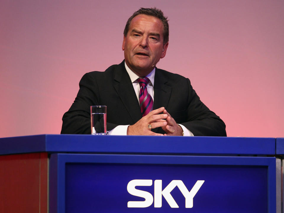 Jeff Stelling has presented Sky's Saturday results programme since 1994: Getty