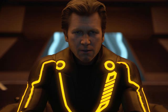 <p>Walt Disney Productions/Kobal/Shutterstock</p> A digitally altered Jeff Bridges in <em>Tron: Legacy</em> (2010)