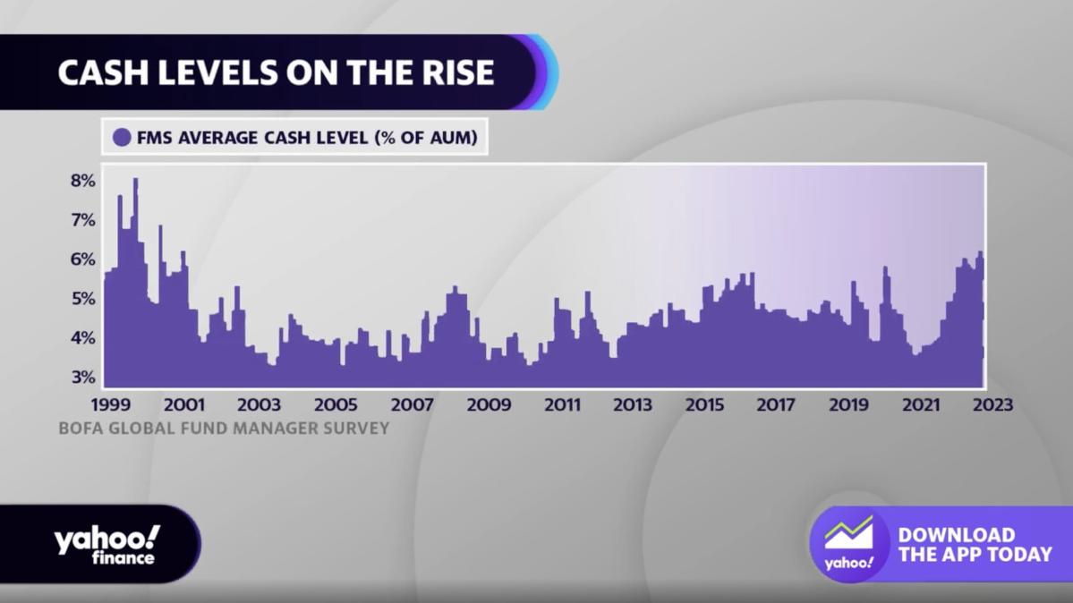 Cash positions rise to highest level in 21 years BofA fund managers survey