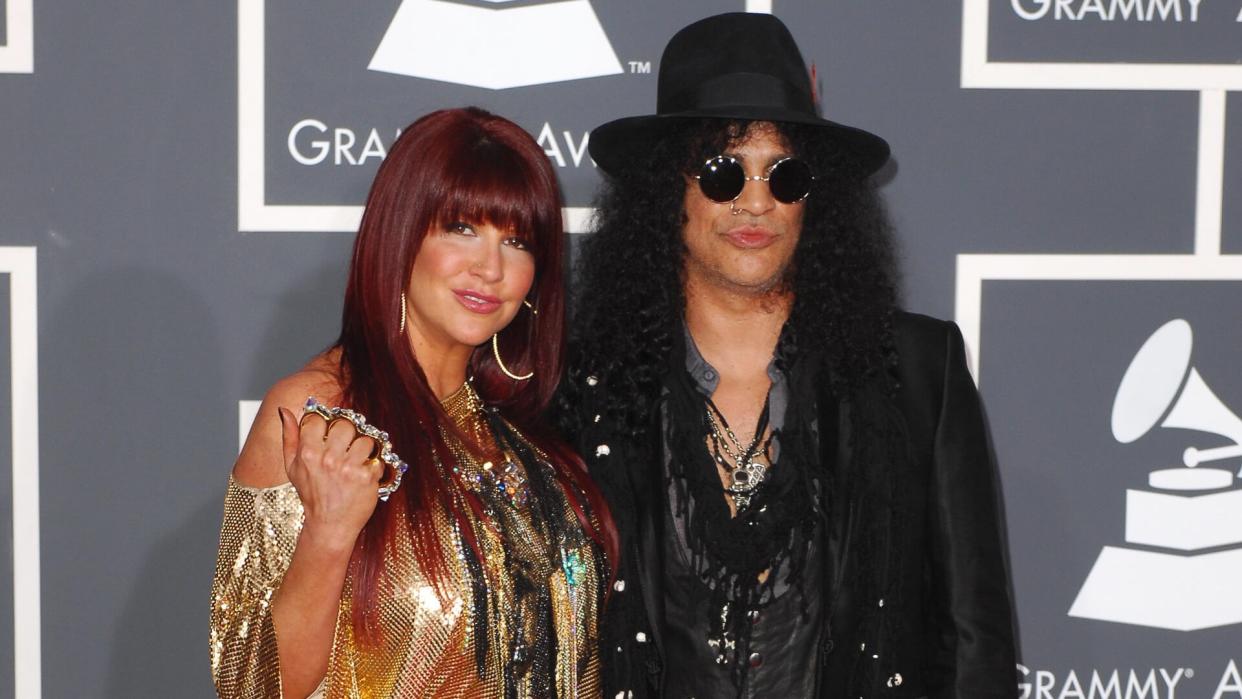 Saul 'Slash' Hudson and wife Perla Ferrar52nd Annual Grammy Awards, Arrivals, Los Angeles, America - 31 Jan 2010.