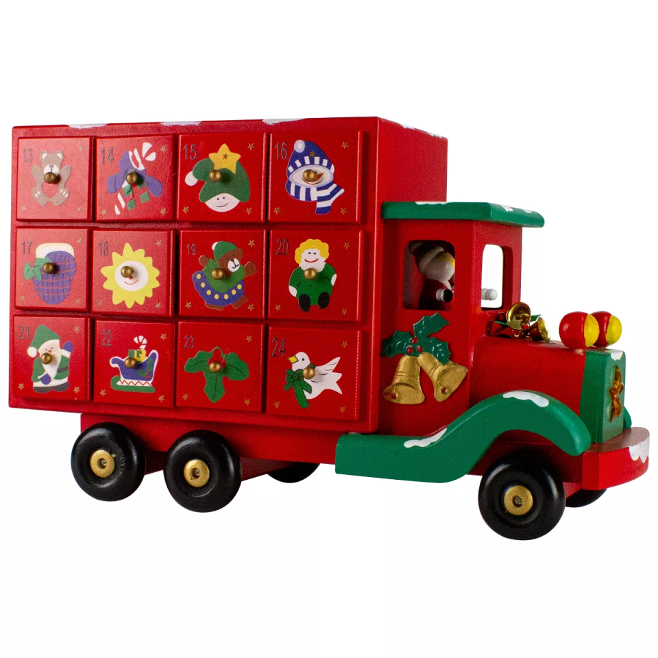 <p><a href="https://go.redirectingat.com?id=74968X1596630&url=https%3A%2F%2Fwww.target.com%2Fp%2Fnorthlight-14-red-children-advent-calendar-storage-truck-christmas-decor%2F-%2FA-75540264&sref=https%3A%2F%2Fwww.goodhousekeeping.com%2Fholidays%2Fchristmas-ideas%2Fg45571307%2Ftarget-advent-calendars-2023%2F" rel="nofollow noopener" target="_blank" data-ylk="slk:Shop Now;elm:context_link;itc:0;sec:content-canvas" class="link ">Shop Now</a></p><p>Storage Truck Christmas Calendar</p><p>target.com</p><p>$52.64</p>