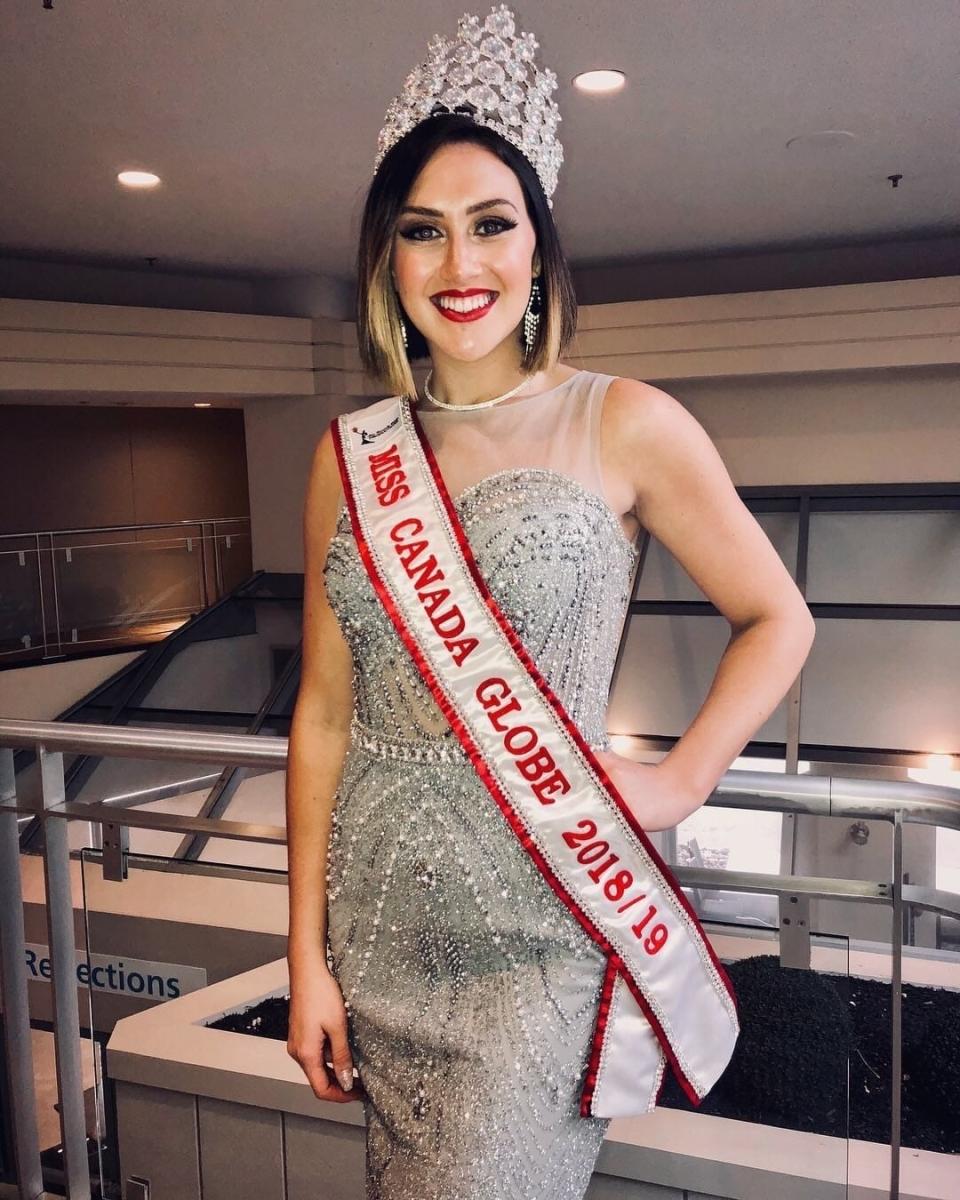 Griffiths credits her time in pageants for giving her the self confidence. She has won numerous titles, including Miss Canada Globe 2018.