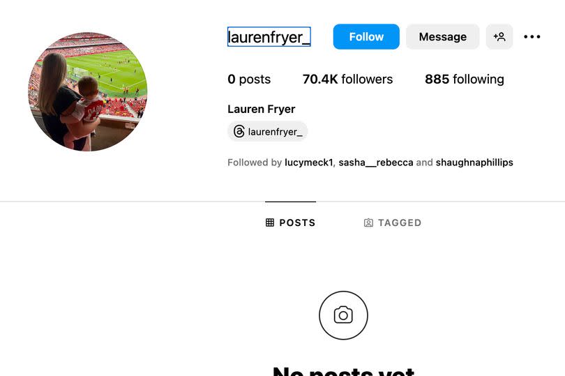 Lauren Fryer's Instagram