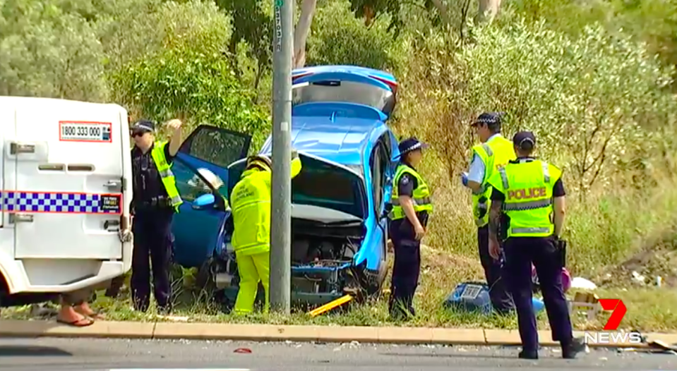 A nine-year-old girl died as a result of the two-car crash in Central Queensland. Source: 7 News