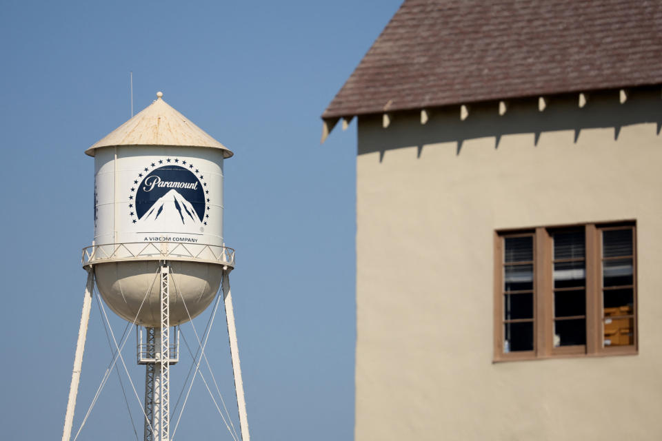 A view of Paramount Studios's water tank as SAG-AFTRA members walk the picket line outside during their ongoing strike, in Los Angeles, California, U.S., September 26, 2023. REUTERS/Mario Anzuoni/File Photo