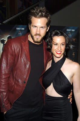 Ryan Reynolds and Alanis Morissette at the New York premiere of MGM's De-Lovely