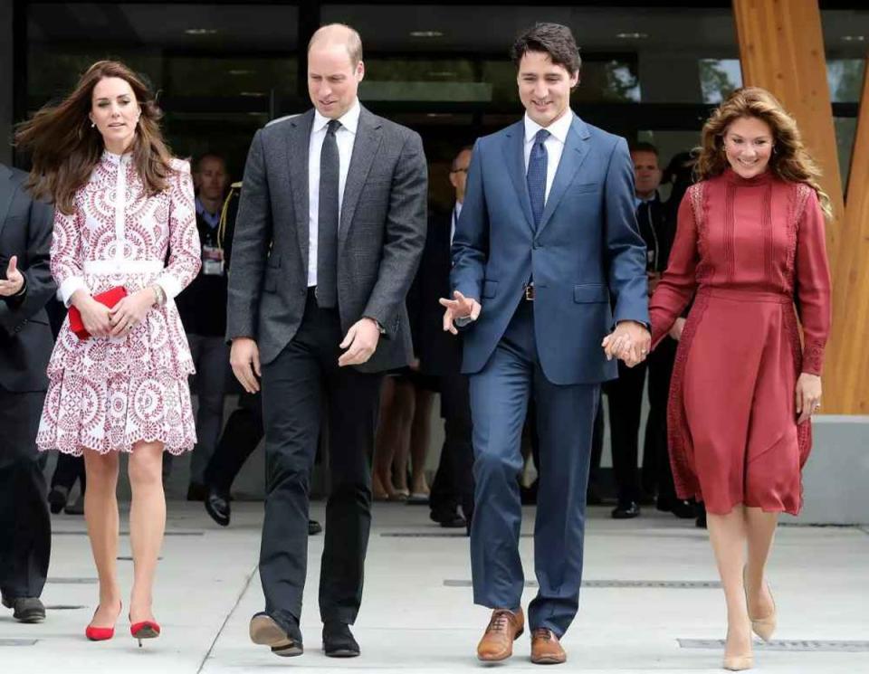 The Trudeaus with the Prince and Princess of Wales (Getty Images)