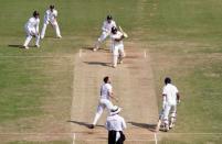 Cricket - India v England - Fifth Test cricket match - MA Chidambaram Stadium, Chennai, India - 19/12/16 - India's Karun Nair plays a shot. REUTERS/Danish Siddiqui