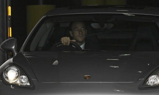 John Terry leaves the FA headquarters of the at Wembley Stadium on September 24, after the first day in his disciplinary hearing. The start of the hearing into whether he racially abused QPR's Anton Ferdinand came a day after Terry dramatically quit international football