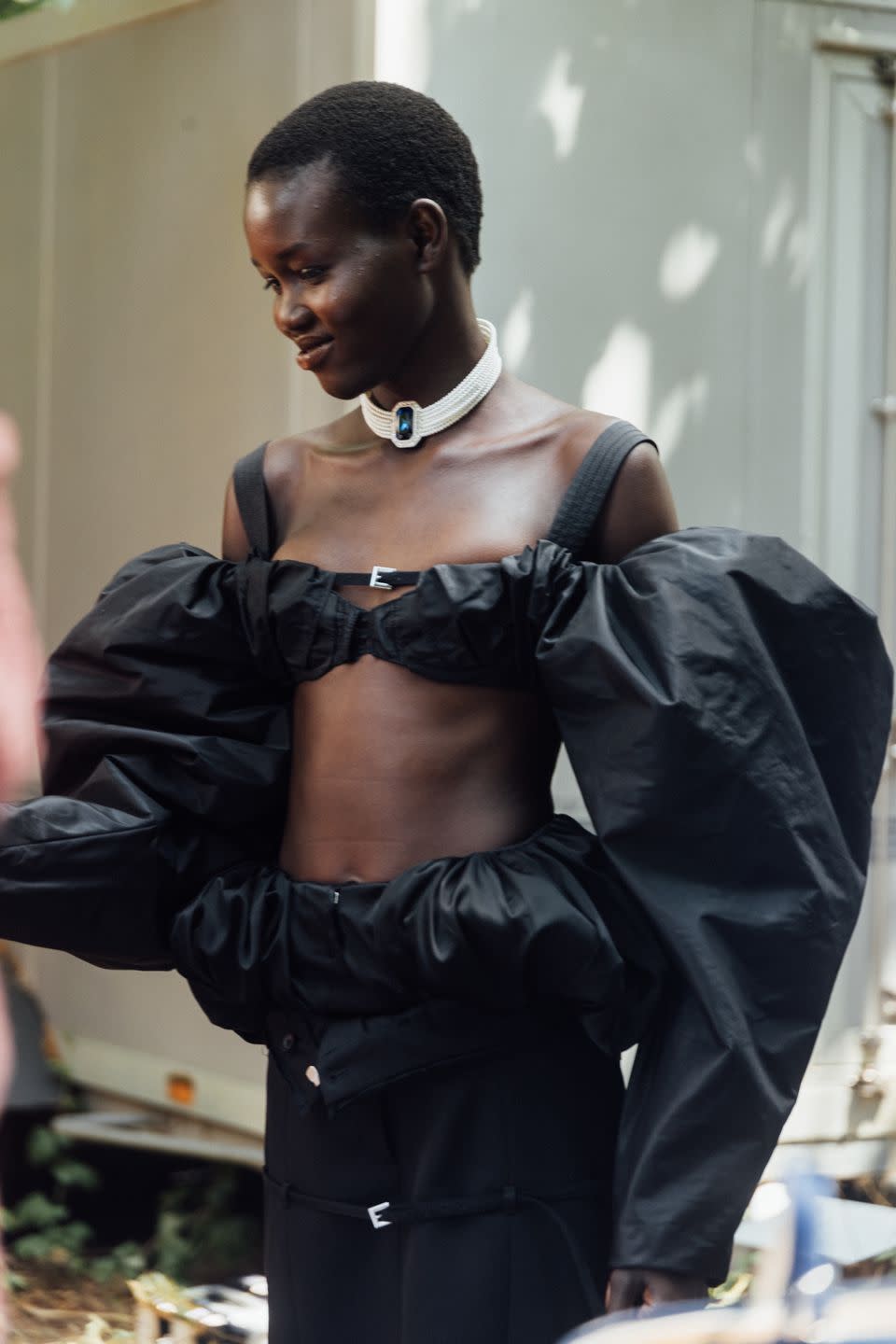 backstage at jacquemus spring 2024 menswear collection runway show on june 26, 2023 in paris, france photo by emily malanwwd via getty images