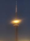 <p>"CN Tower is dark this evening save for a ring of light around the crown. A lovely tribute to the Queen." (Credit: Stephen Taylor/Twitter)</p> 