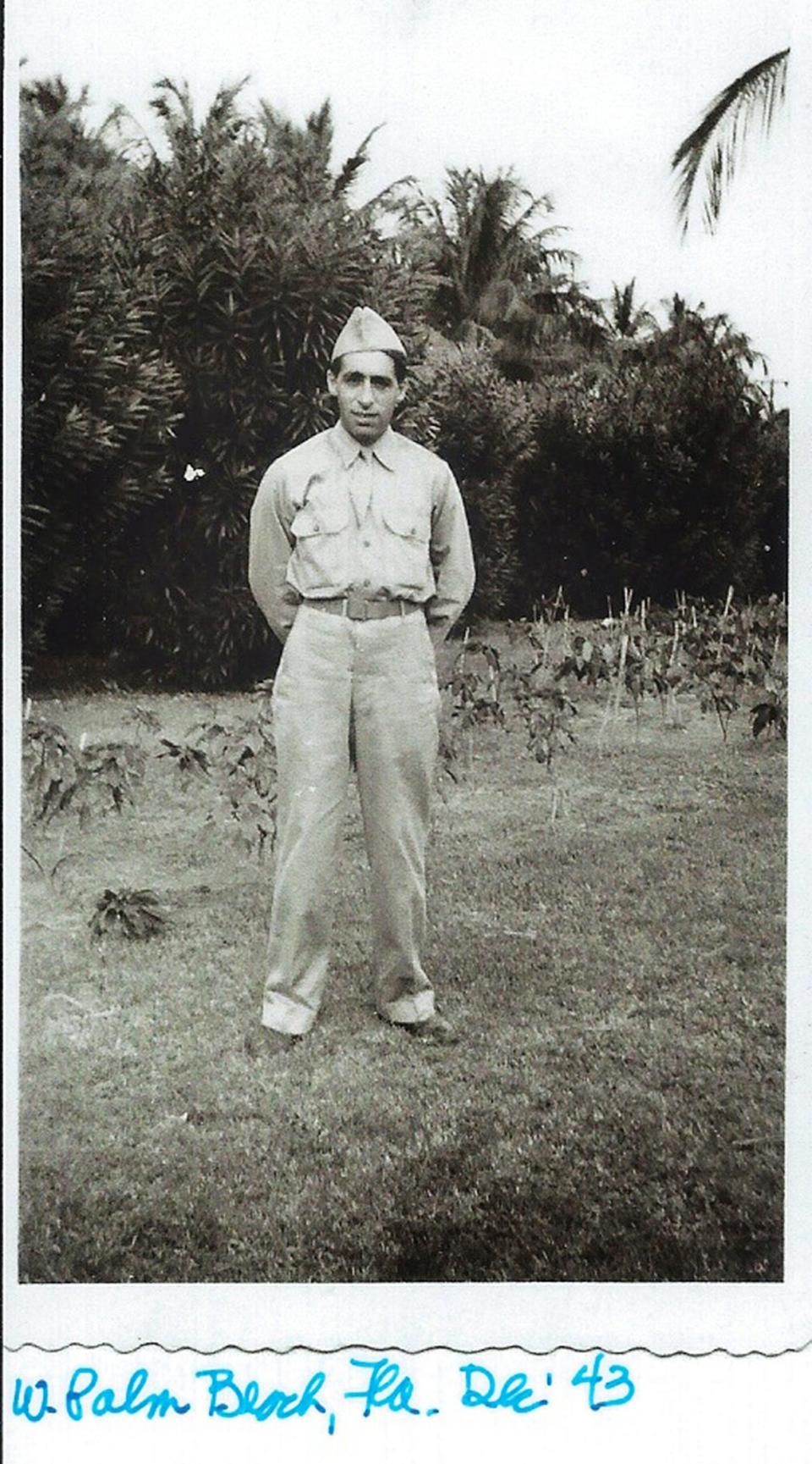 Louis Karp, one of The Fourteen, in West Palm Beach in December 1943, the month he was killed.