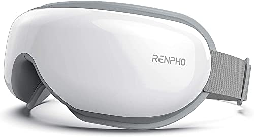 RENPHO Eye Massager with Heat, Bluetooth Music Heat Massager for Migraines, Relax and Reduce Eye Strain Dark Circles Eye Bags Dry Eye Improve Sleep, Ideal Gifts