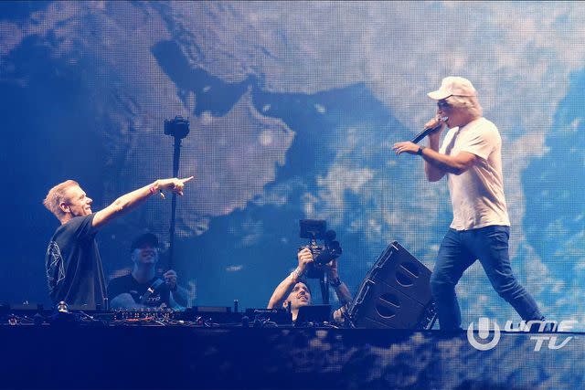 <p>Armin van Buuren/Youtube</p> Jon Bon Jovi performs with Armin van Buuren at 2024 Ultra Festival in Miami