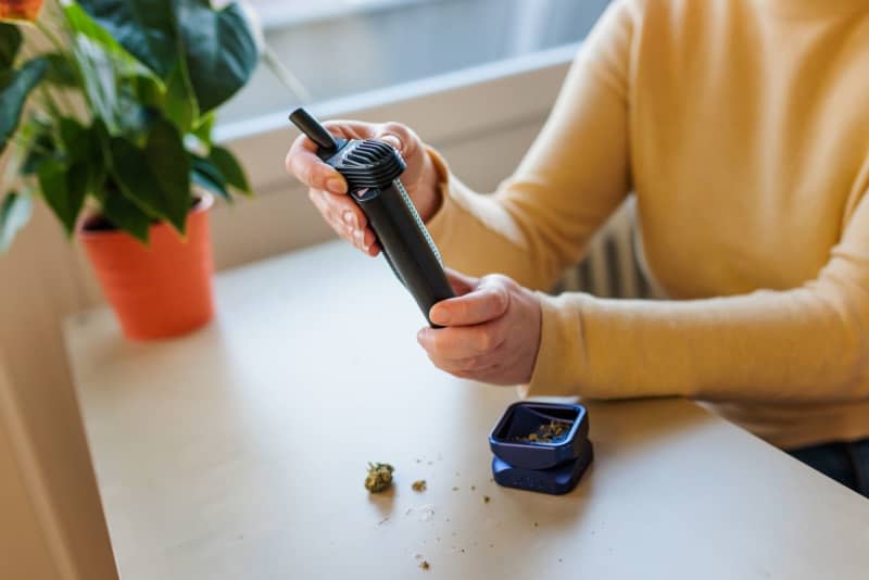 A vaporiser will help you filter out some of the harmful substances that you might inhale when smoking a joint. Philipp von Ditfurth/dpa