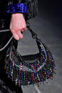 <p>A beaded hobo bag from the Christopher Kane FW18 show. (Photo: Getty Images) </p>