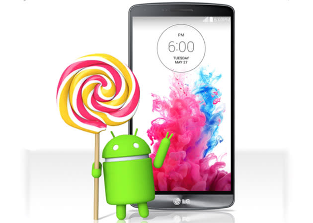 LG G3 with an Android Lollipop