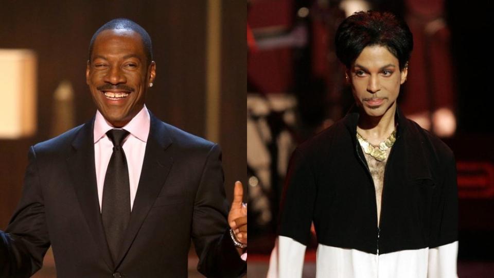 Eddie Murphy and Prince once played a very famous game of hoops. (Getty Images)