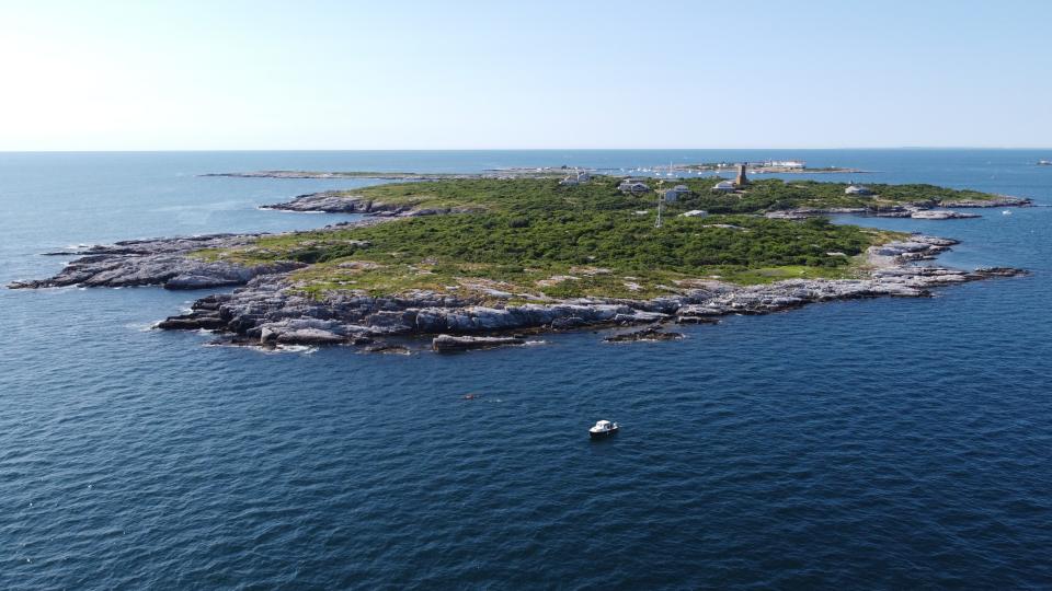 Appledore Island, one of the Isles of Shoals where the Save Our Shores swim will take place.