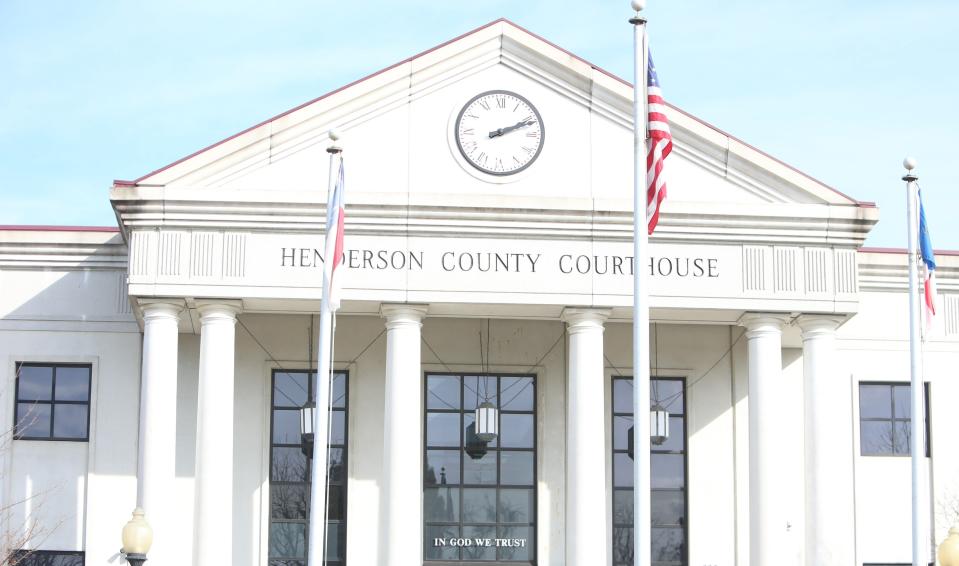 The Henderson County Courthouse.