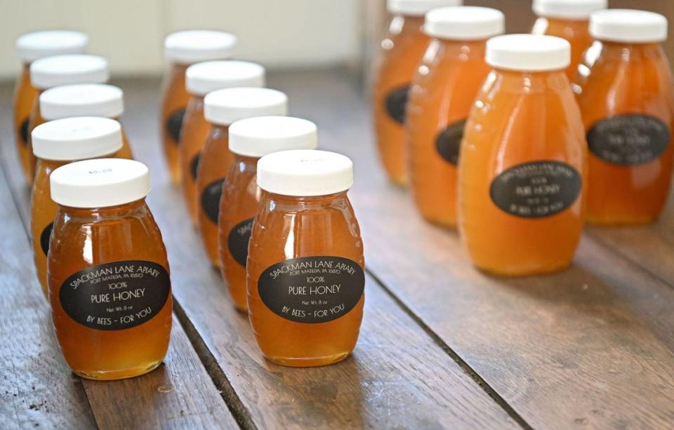 Fresh honey available at The Heirloom Farmer.