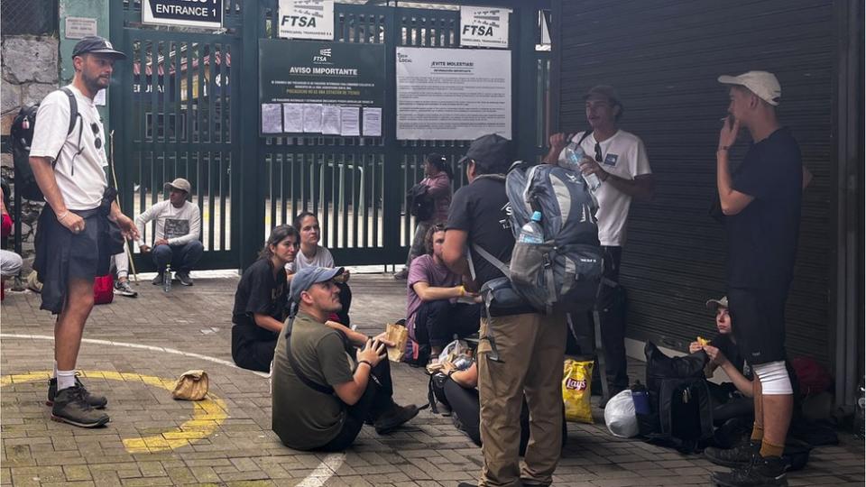 Turistas varados en Machu Picchu