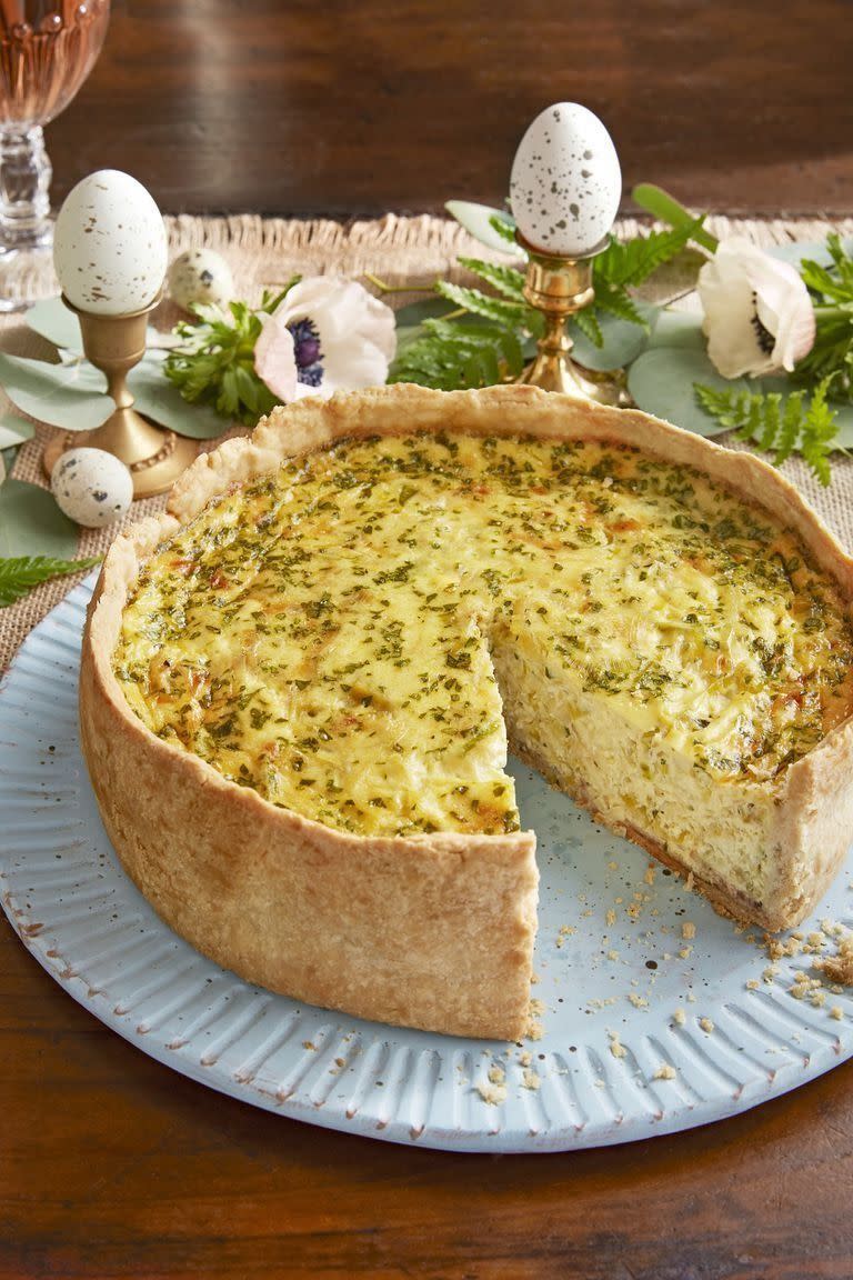 Deep-Dish Bacon and Leek Quiche