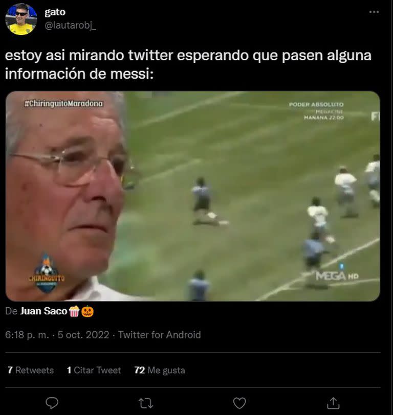 Distintos usuarios de Twitter se preocuparon por la sustitución de Lionel Messi ante una posible lesión, que finalmente no fue