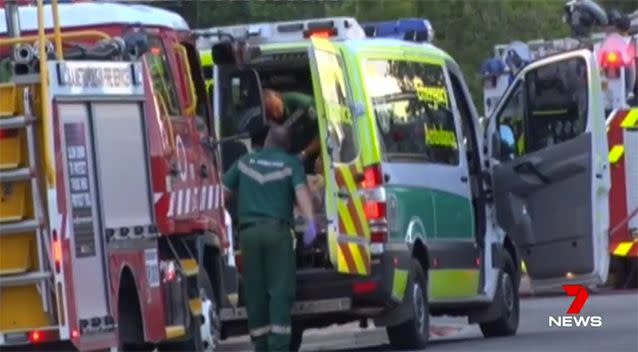 The nine-year-old girl was taken to the Women's and Children's Hospital. Source: 7 News