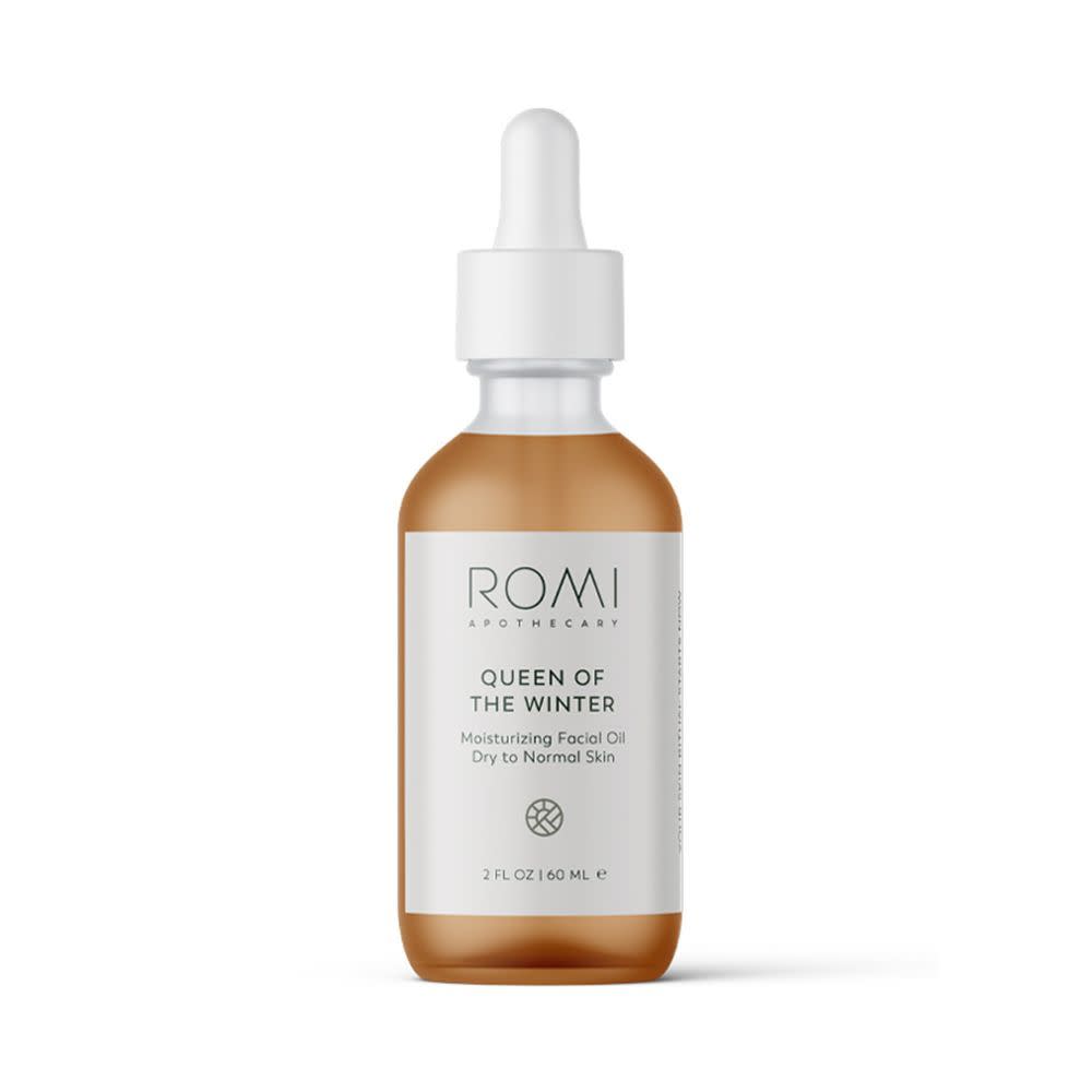 <p><a href="https://romiapothecary.com/product/queen-of-the-winter-facial-oil/" rel="nofollow noopener" target="_blank" data-ylk="slk:Shop Now;elm:context_link;itc:0;sec:content-canvas" class="link rapid-noclick-resp">Shop Now</a></p><p>Queen of The Winter Oil</p><p>romiapothecary.com</p><p>$47.00</p>