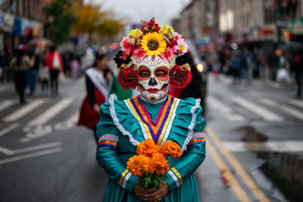 Catrina face paint.