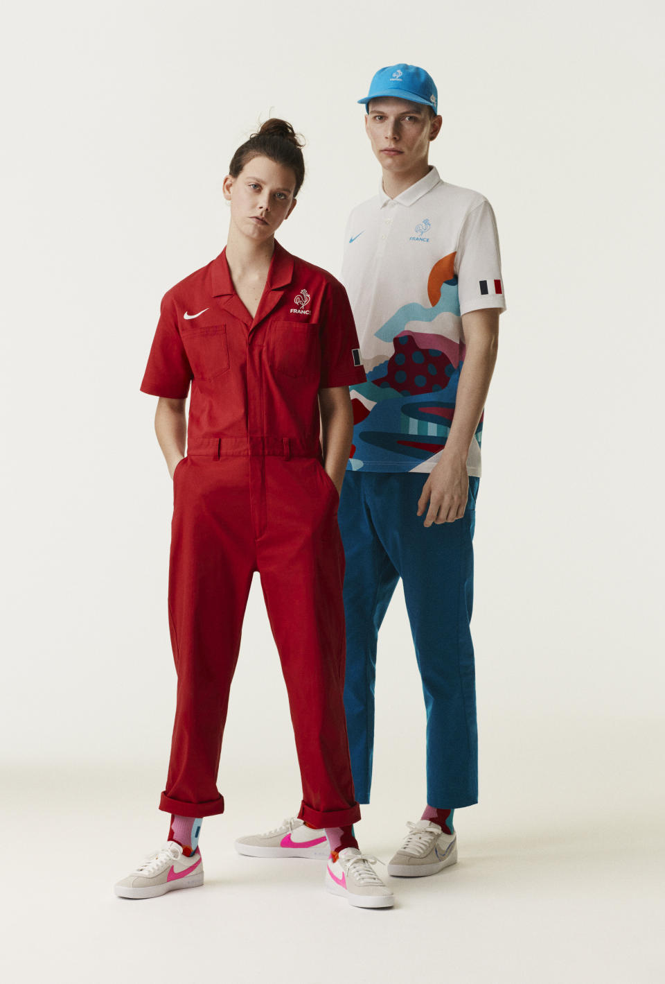 Red boiler suit for the French team FTW. (Photo: Nike )