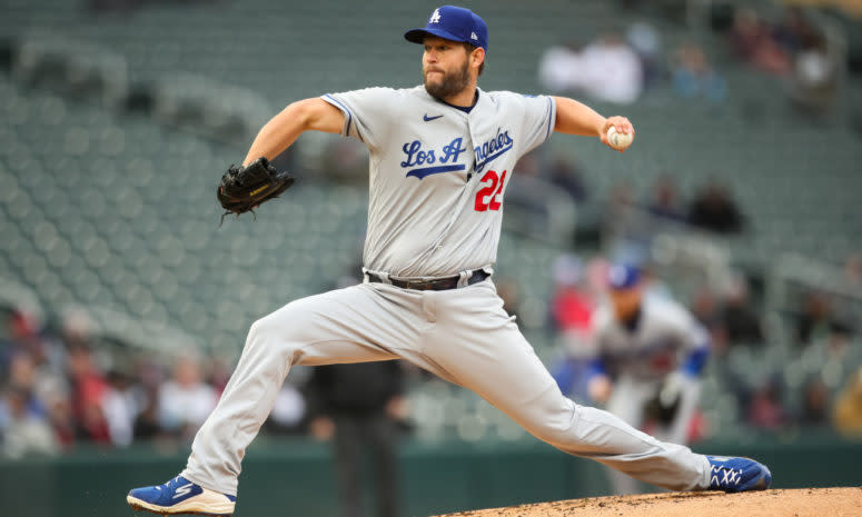 Clayton Kershaw pitching in Minnesota