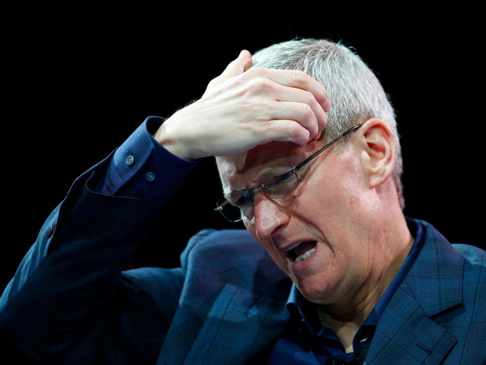 Sad Apple CEO TIm Cook