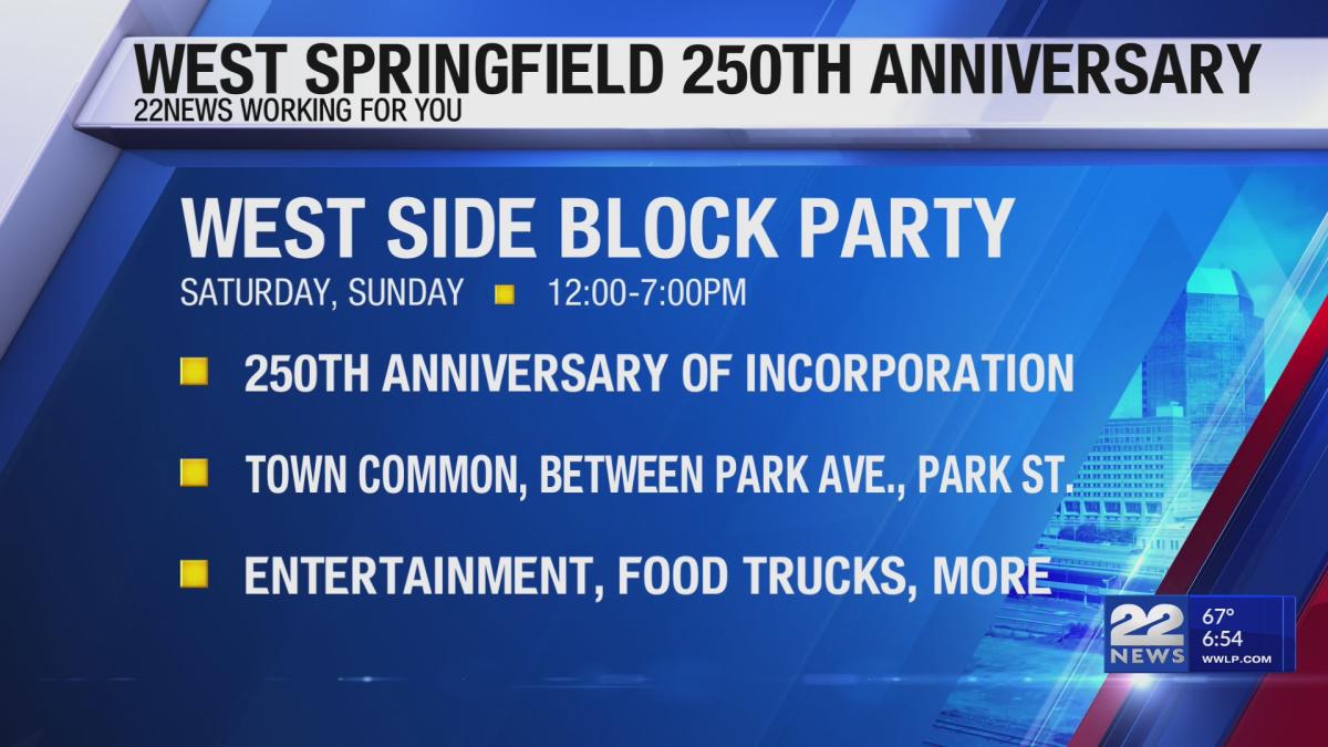 West Springfield block party event this weekend