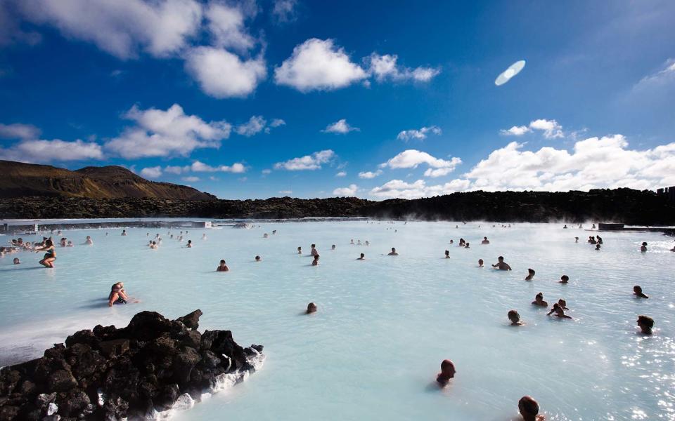 Soaking in the Blue Lagoon