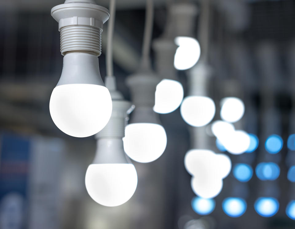 Light-emitting diodes (LEDs), the most efficient lightbulb option, have seen a steady rise in sales.