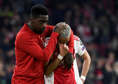 Soccer Football - Champions League Semi Final Second Leg - Ajax Amsterdam v Tottenham Hotspur - Johan Cruijff Arena, Amsterdam, Netherlands - May 8, 2019 Ajax's Hakim Ziyech looks dejected after the match REUTERS/Piroschka Van De Wouw