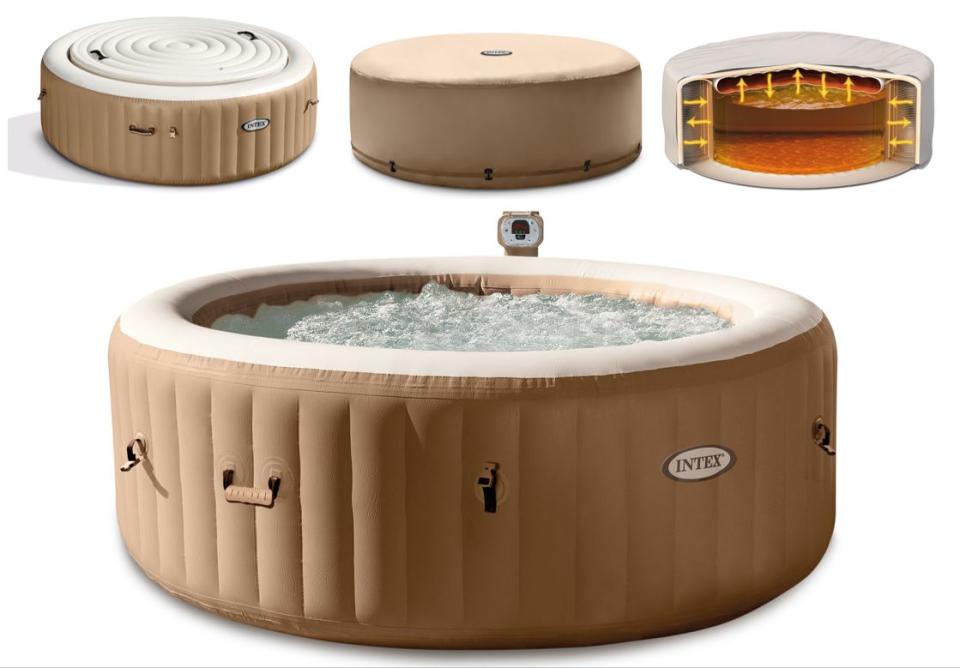 Intex 4 Person Hot Tub Spa with Energy Efficient Cover (Credit: Walmart)