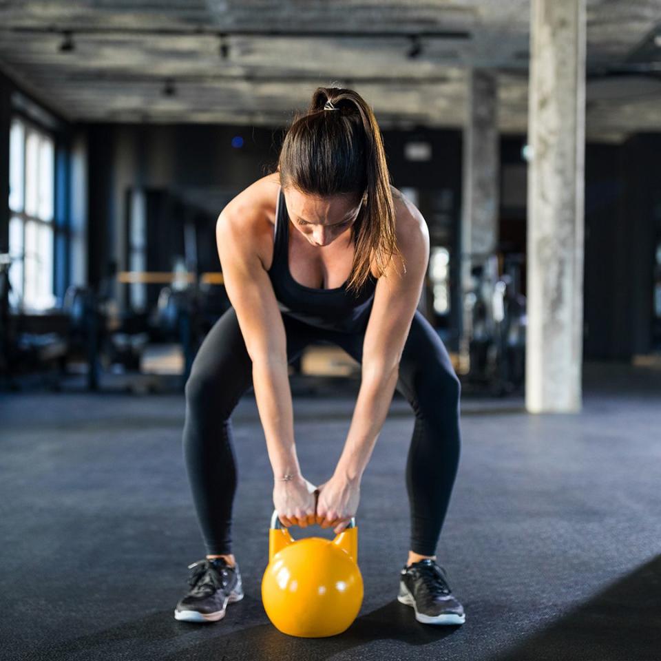 Kettlebell Sumo Deadlift High Pull