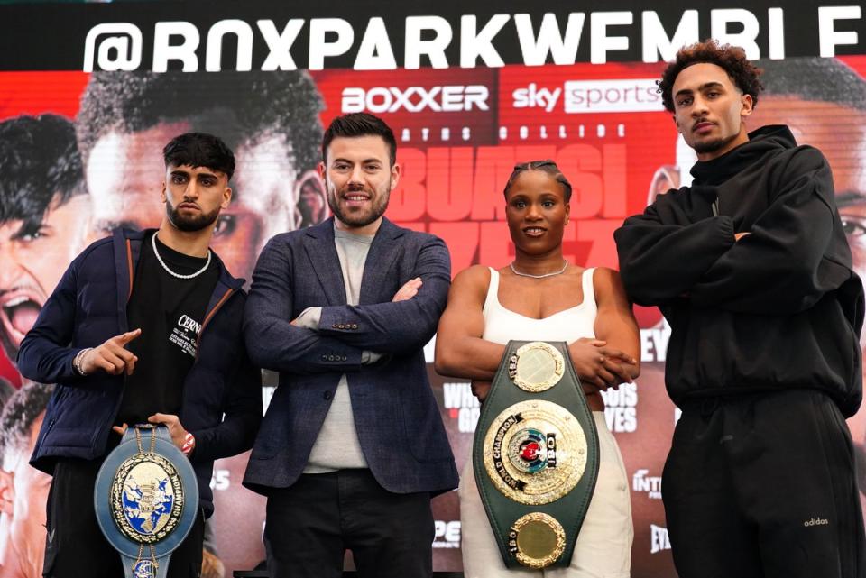 Adam Azim, Caroline Dubois and Ben Whittaker all fight on the undercard (PA)