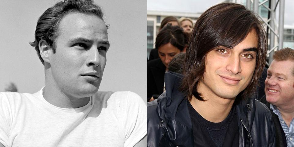 Marlon Brando and Tuki Brando (Grandson)