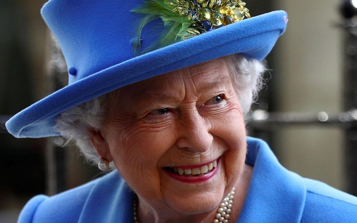 Queen Elizabeth II attends an event to mark the centenary of GCHQ, the UK's Intelligence, Security and Cyber Agency, in London on February 14, 2019 - AFP