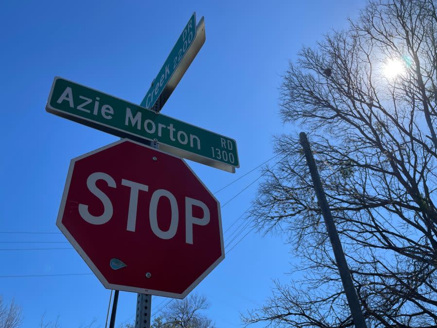 Azie Morton Road in Austin (KXAN Photo/Kelsey Thompson)