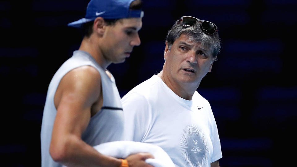 Rafa and Toni in2017. (Photo by Julian Finney/Getty Images)