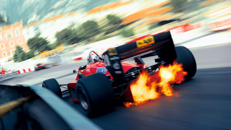 Racer Stefan Johansson competes in the 1985 Monaco Grand Prix.