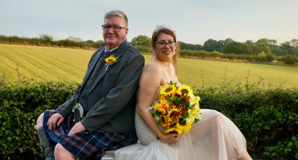 Jenny Reynolds, pictured with husband Paul, says there are many advantages to having a big age gap. (Supplied)